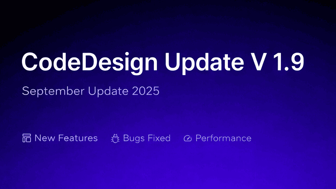 Codedesign releases v1.9